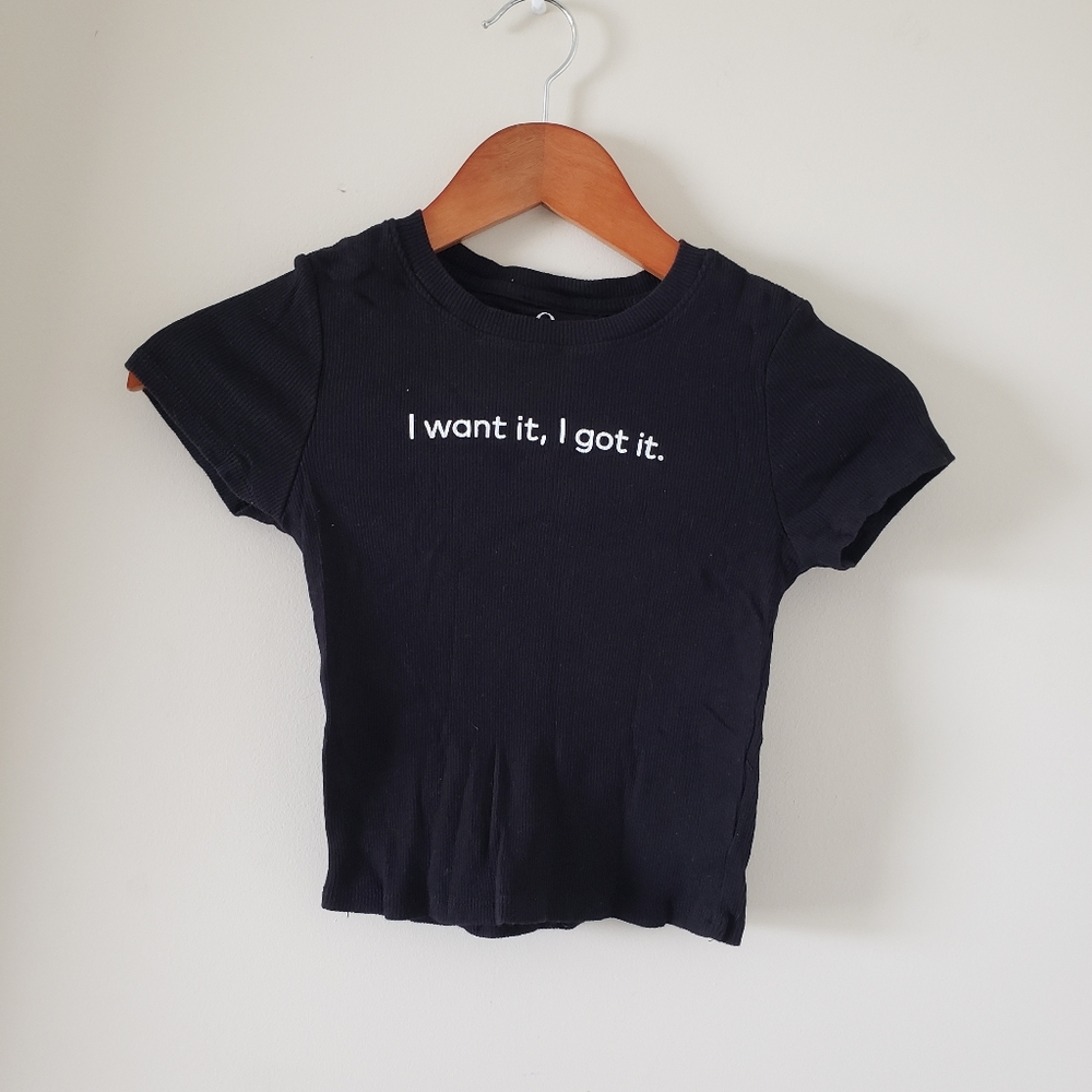 LAST CHANCE  Black Crop Top